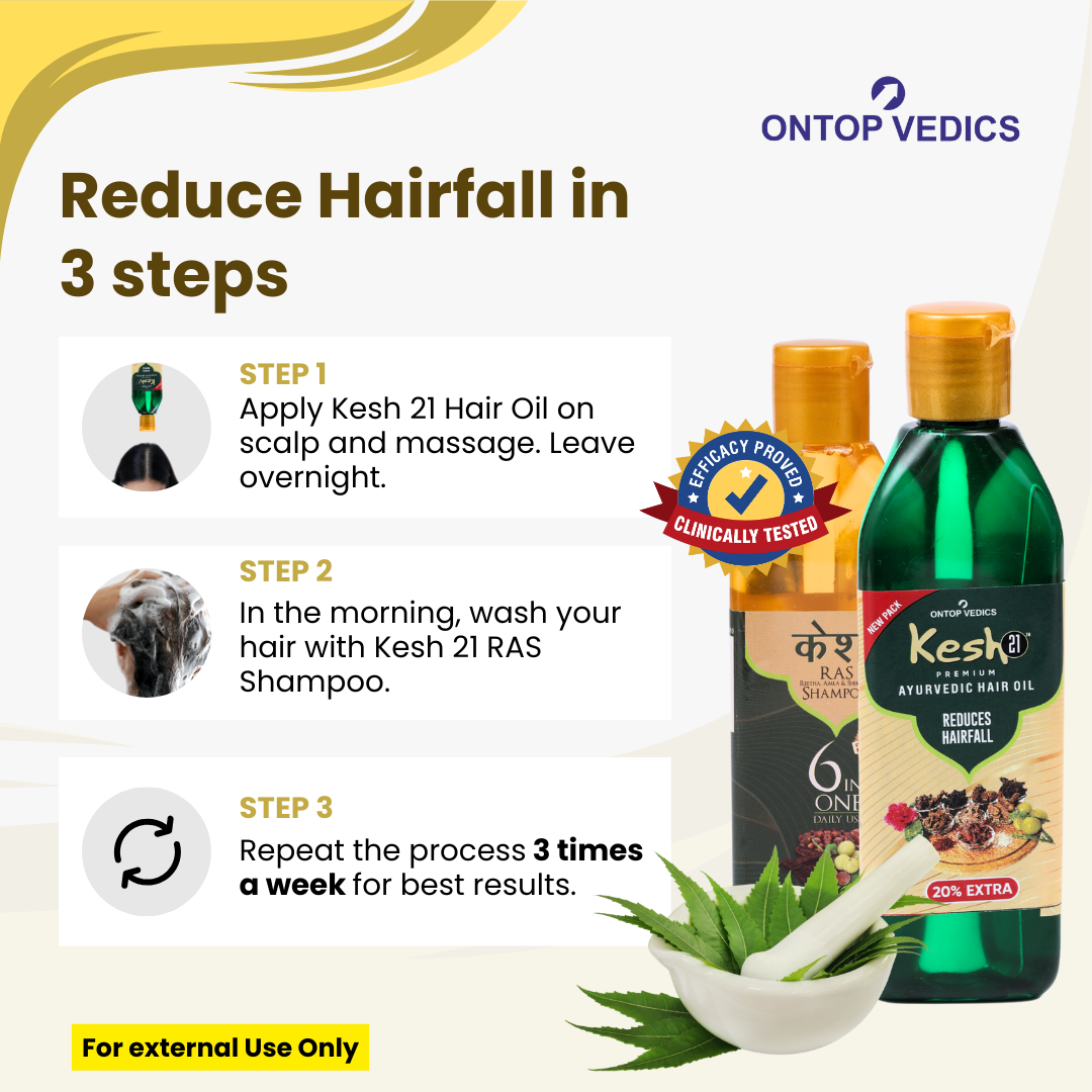 Kesh 21 Hair Oil & Shampoo Combo