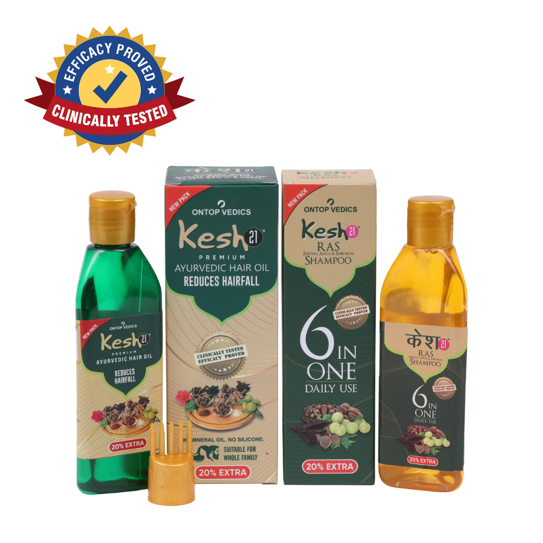 Buy Kesh 21 Combo from Ontop Vedics | Natural Solution for Hairfall