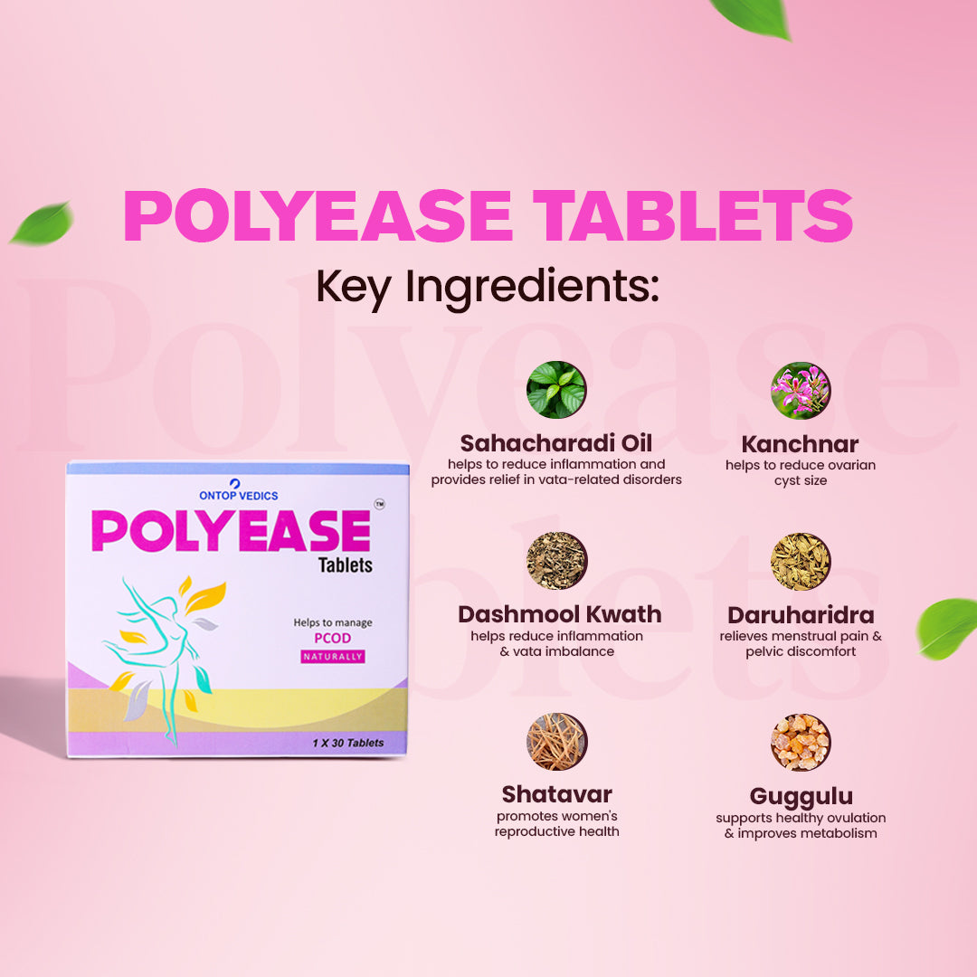 PolyEase Tablets | Ayurvedic Support for PCOD Management